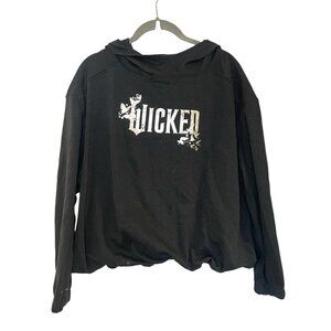 Paul Tazewell Women's Wicked Graphic Pullover Hoodie Black Size XXS NEW
